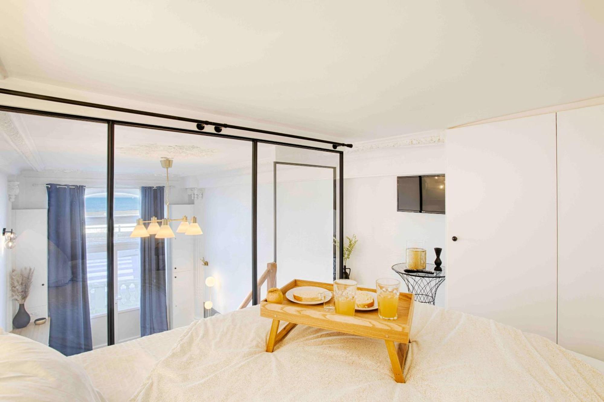 Welc'Home In Houlgate - Vue Et Acces Direct Sur Mer エクステリア 写真